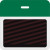 T5905A Thermal-printable Timebadge Clip-on Backpart. Half Day / One Day. Pantone Green Bar W/ Slot Hole. Pkg Of 1000