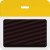 T5902A Thermal-printable Timebadge Clip-on Backpart. Half Day / One Day. Yellow Bar (pms 129) W/ Slot Hole. Pkg Of 1000