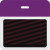 T5907A Thermal-printable Timebadge Clip-on Backpart. Half Day / One Day.. Pantone Purple Bar W/ Slot Hole. Pkg Of 1000