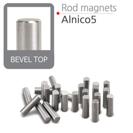 Alnico 5 Rod Magnets Bevel Top (.187")