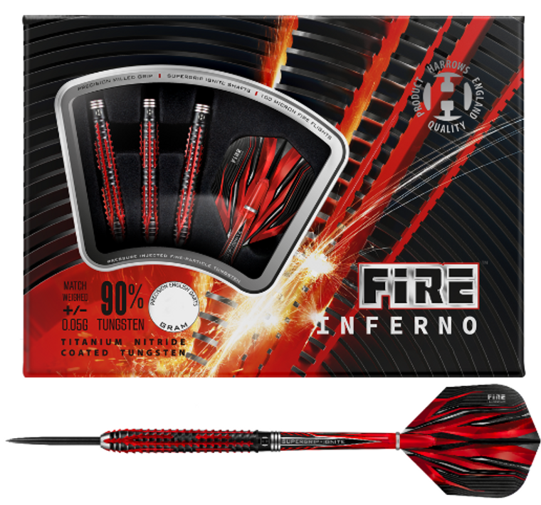 Harrows Inferno Fire Steel Tip Darts