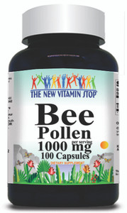 BUY 1 GET 2 FREE Bee Pollen 1000mg 100 or 200 Capsules