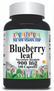 BUY 1 GET 2 FREE Blueberry Leaf 900mg 100 Capsules