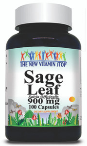 BUY 1 GET 2 FREE Sage Leaf 900mg 100 Capsules