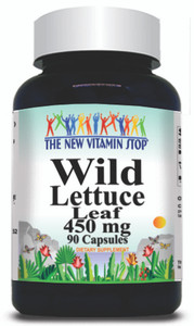 BUY 1 GET 2 FREE Wild Lettuce Leaf 450mg 90 Capsules