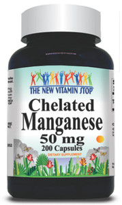 BUY 1 GET 2 FREE Chelated Manganese 50mg 200 Capsules