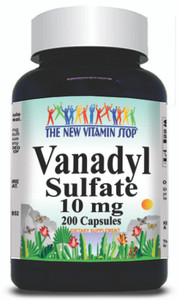 BUY 1 GET 2 FREE Vanadyl Sulfate 10mg 200 Capsules