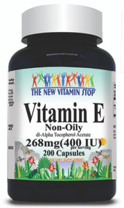 BUY 1 GET 2 FREE Vitamin E (Non-Oily) 268mg(400 IU) 200 Capsules