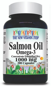 BUY 1 GET 2 FREE Salmon Oil Omega 3 1000mg 200 Capsules