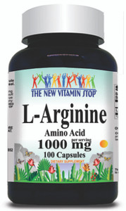 BUY 1 GET 2 FREE L-Arginine Free Form 1000mg 100 or 200 Capsules