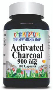 BUY 1 GET 2 FREE Activated Charcoal 900mg 100 or 200 Capsules