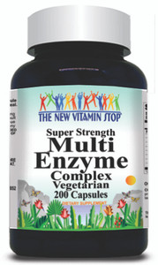 BUY 1 GET 2 FREE Super Strength Multi-Enzyme Complex 200 Capsules