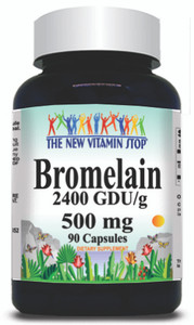 BUY 1 GET 2 FREE Bromelain 500mg 90 or 180 Capsules