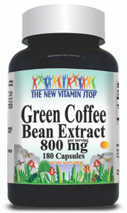 BUY 1 GET 2 FREE Green Coffee Bean Extract 800mg 180 Capsules