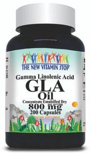 BUY 1 GET 2 FREE GLA (Gamma Linolenic Acid) 800mg 200 Capsules