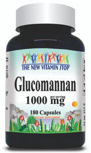 BUY 1 GET 2 FREE Glucomannan 1000mg 180 Capsules