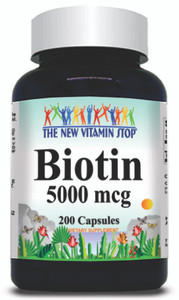 BUY 1 GET 2 FREE Biotin 10000mcg 100 or 200 Capsules