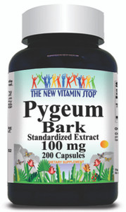 BUY 1 GET 2 FREE Pygeum Bark Standardized Extract 100mg 200 Capsules