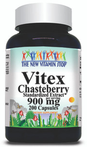 BUY 1 GET 2 FREE Vitex Chasteberry Standardized Extract 900mg 200 Capsules