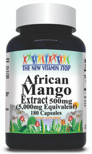 BUY 1 GET 2 FREE African Mango Extract Equivalent 5000mg 180 Capsules
