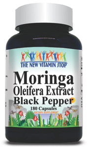 BUY 1 GET 2 FREE Moringa Oleifera Extract Black Pepper Equivalent 5000mg 180 Capsules