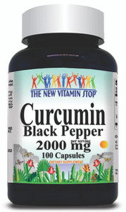 BUY 1 GET 2 FREE Curcumin Black Pepper 2000mg 100 or 200 Capsules