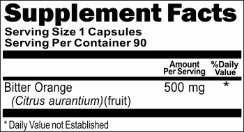 BUY 1 GET 2 FREE Bitter Orange 500mg 90 Capsules