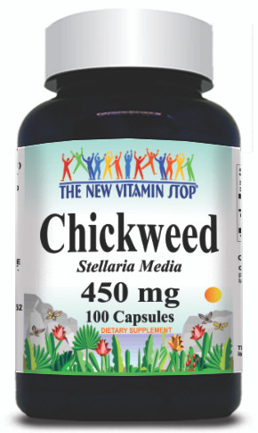BUY 1 GET 2 FREE Chickweed 450mg 100 Capsules