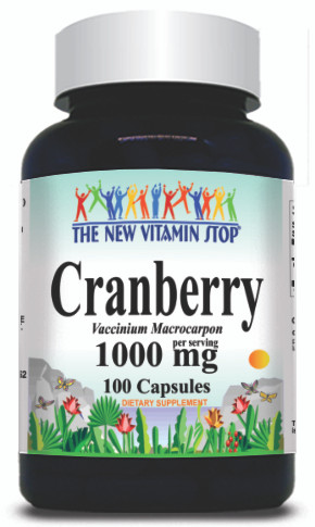 BUY 1 GET 2 FREE Cranberry 1000mg 100 or 200 Capsules