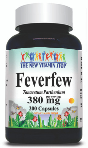 BUY 1 GET 2 FREE Feverfew 380mg 200 Capsules