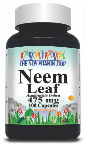 BUY 1 GET 2 FREE Neem Leaf 475mg 100 Capsules