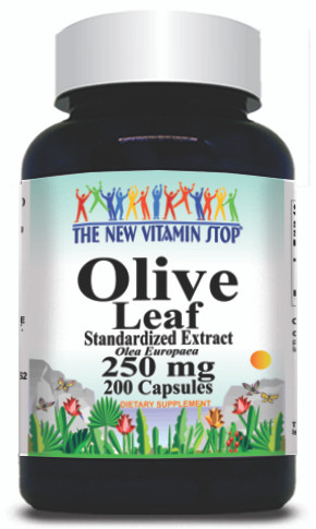 BUY 1 GET 2 FREE Olive Leaf Standardized Extract 250mg 200 Capsules