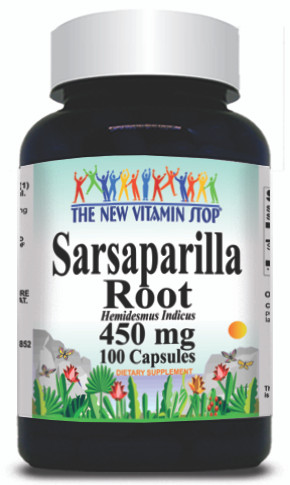 BUY 1 GET 2 FREE Sarsaparilla Root 450mg 100 Capsules