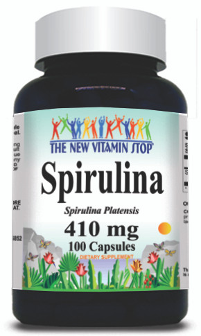 BUY 1 GET 2 FREE Spirulina 410mg 100 Capsules