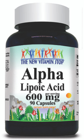 BUY 1 GET 2 FREE Alpha Lipoic Acid 600mg 90 or 180 Capsules