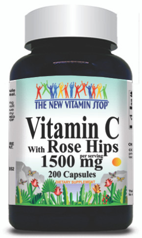 BUY 1 GET 2 FREE Vitamin C with Rosehips 1500mg 200 Capsules