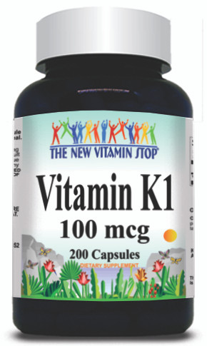 BUY 1 GET 2 FREE Vitamin K 100mcg 200caps