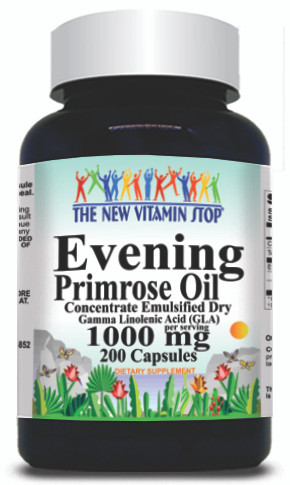 BUY 1 GET 2 FREE Evening Primrose Oil Concentrate 1000mg 200 Capsules