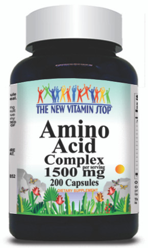 BUY 1 GET 2 FREE Amino Acid 1500mg Complex 200 Capsules