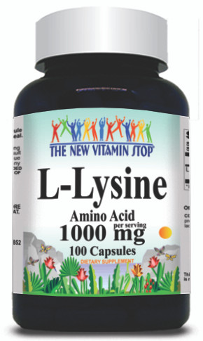 BUY 1 GET 2 FREE L-Lysine Free Form 1000mg 100 or 200 Capsules