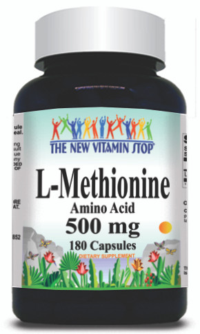 BUY 1 GET 2 FREE L-Methionine Free Form 500mg 180 Capsules