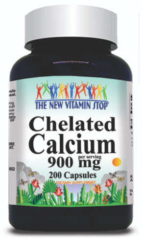 BUY 1 GET 2 FREE Chelated Calcium 900mg 200 Capsules
