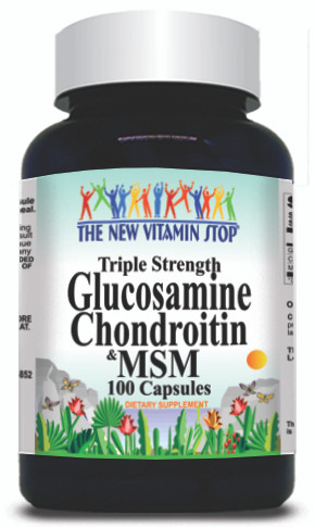 BUY 1 GET 2 FREE Triple Strength Glucosamine, Chondroitin and MSM 100 or 200 Capsules