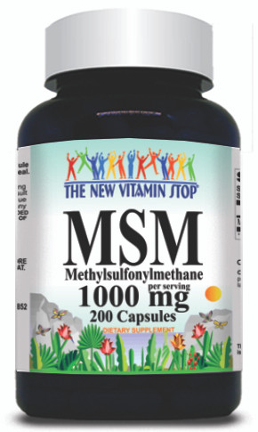 BUY 1 GET 2 FREE MSM 1000mg 200 Capsules