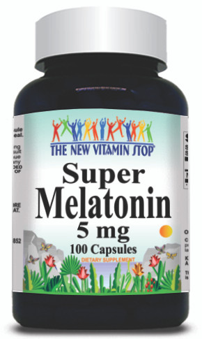 BUY 1 GET 2 FREE  Melatonin 5mg 100 or 200 Capsules