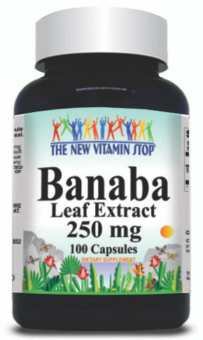 BUY 1 GET 2 FREE Banaba Leaf Extract 250mg 100 Capsules