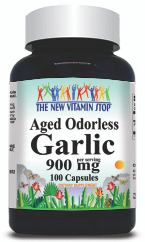BUY 1 GET 2 FREE Odorless Aged Garlic Extract 900mg 100 or 200 Capsules