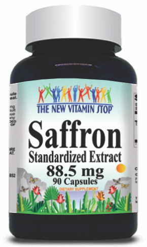BUY 1 GET 2 FREE Saffron Standardized Extract 88.5mg 90 or 180 Capsules