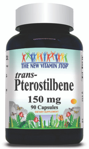 BUY 1 GET 2 FREE trans-Pterostilbene 150mg 90 or 180 Capsules