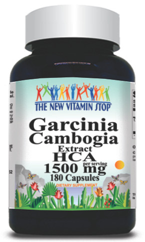 BUY 1 GET 2 FREE Garcinia Cambogia Extract HCA 1500mg 180 Capsules